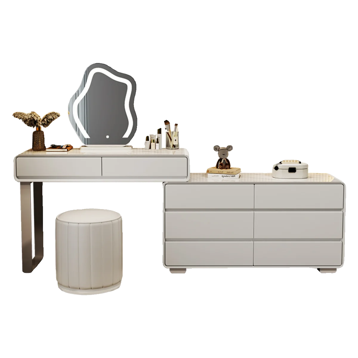 

Кремовый комод из цельного дерева, светлый, роскошный, современная, простота