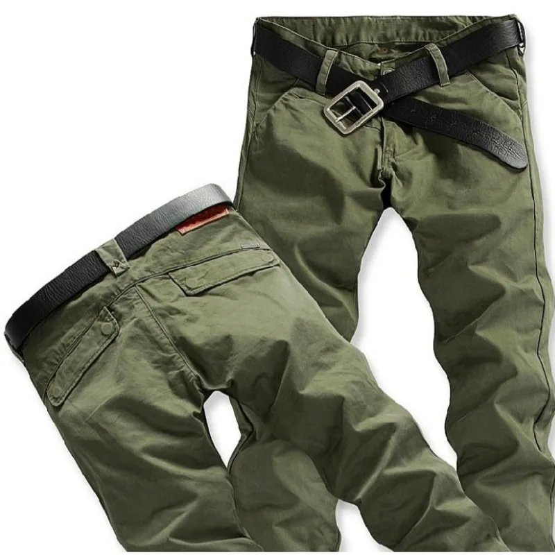 

new youth fashion casual men's straight tube solid color workwear trend versatile, durable and wear-resistant workwear pants