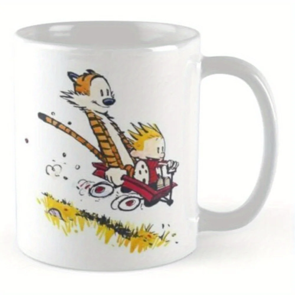 Calvin and Hobbes Mug: Classic Comic Design - Perfect Gift for Fans and Coffee Lovers, Unique Collectible Item
