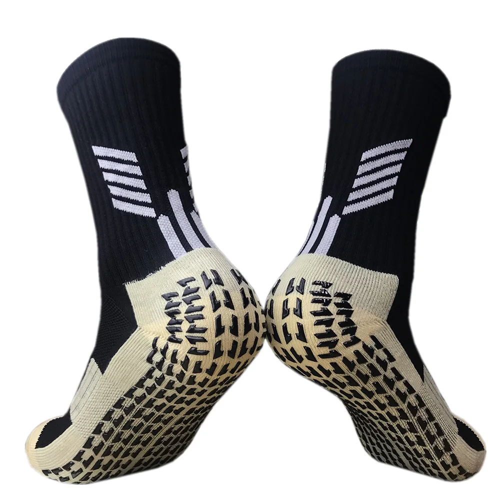 

Men Summer Running Cycling Football Socks High Quality Men Cotton and Rubber Socks Anti-Slip Breathable Futbol Meias 8 Colors