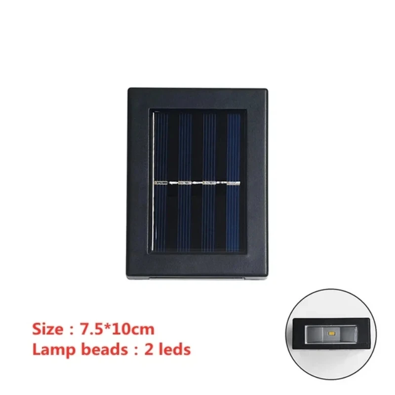Solar LED-buitenlicht Solar-verlichting Sensorlamp Straatverlichting Buitentuindecoratie Garland Waterdichte zonne-wandlamp