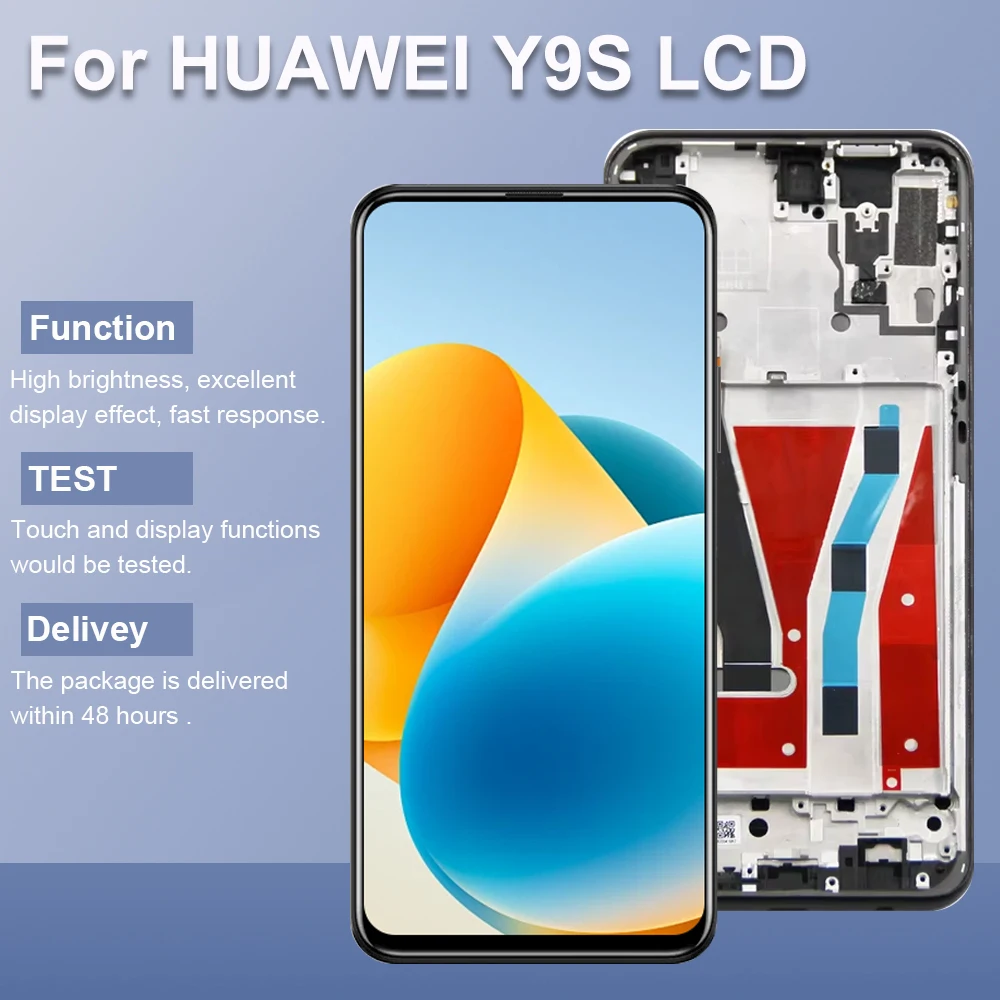 

6,59 "Y9S ЖК-экран в сборе для Huawei Y9s STK-L21 STK-LX3 STK-L22 ЖК-дисплей с дигитайзером сенсорного экрана и заменой рамки