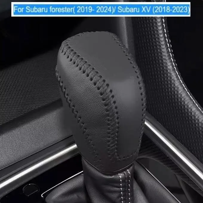 

For Subaru forester 2019 -2024 / Subaru XV 2018-2023 Automatic Gear Shift handle Leather Cover/Car Gear Lever Leather Cover