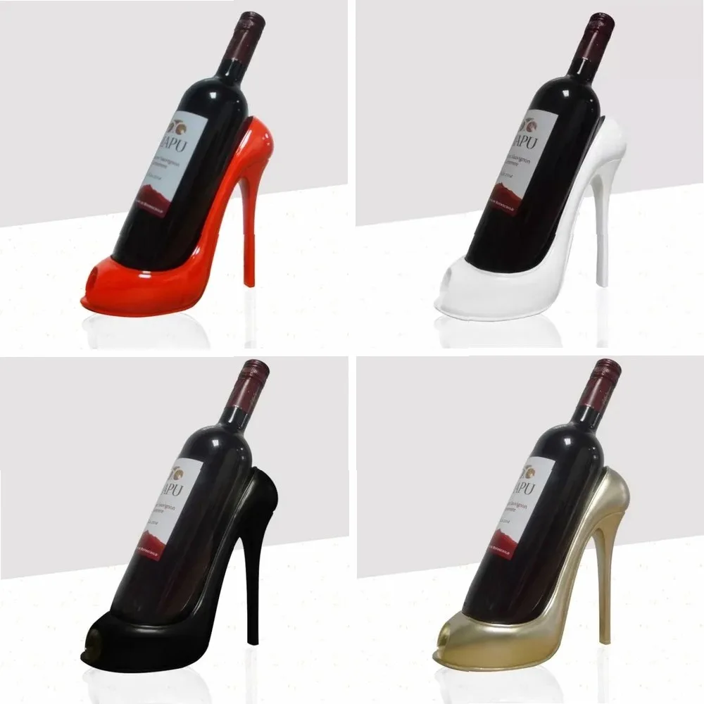 Creative High Heel Shoe Wine Rack, Unique Home Decor Gift for Living Room Table & Housewarming