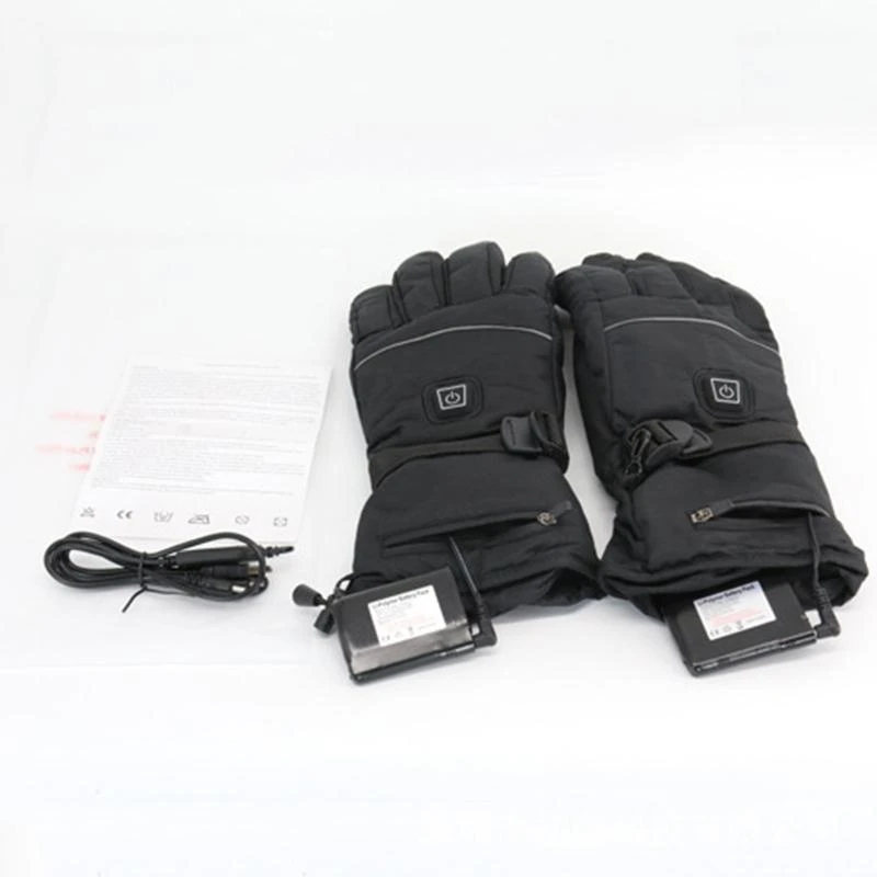 U1JC 1 Pair 3 Heating Levels Battery Powered Electric Heated Winter Warm Gloves Motorcycle Motorbike Ski Motor Hand Warmer