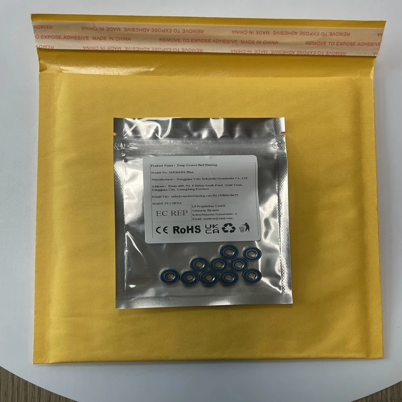

10PCS MR104RS Bearing 4x10x4 mm 10PCS ABEC-7 Hobby Electric RC Car Truck MR104 RS 2RS Ball Bearings Blue Sealed