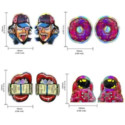 Resealable Irregular Shape Cartoon Pouches Spice Powder Storage Bag Waterproof Smellproof Mylar Pouch Seal Food Zipper Bags