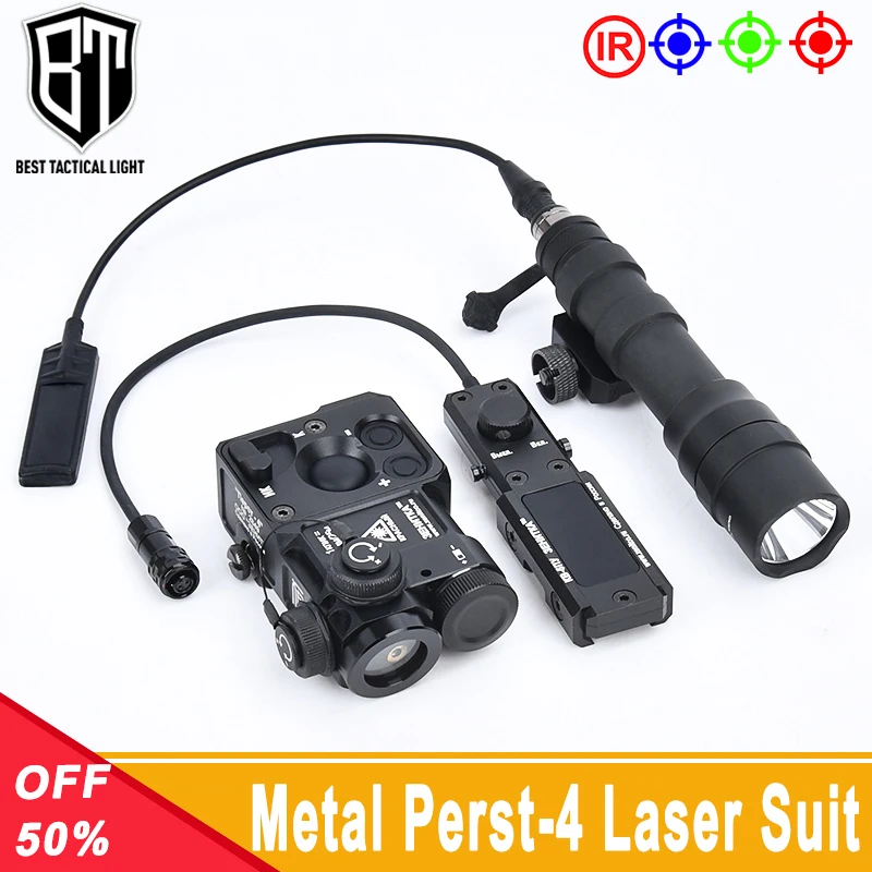 

Tactical Airsoft Hight Power Strobe Perst-4 Red Green Blue IR Laser Pointer WADSN M600DF M300A Flashlight Hunting Weapon Light