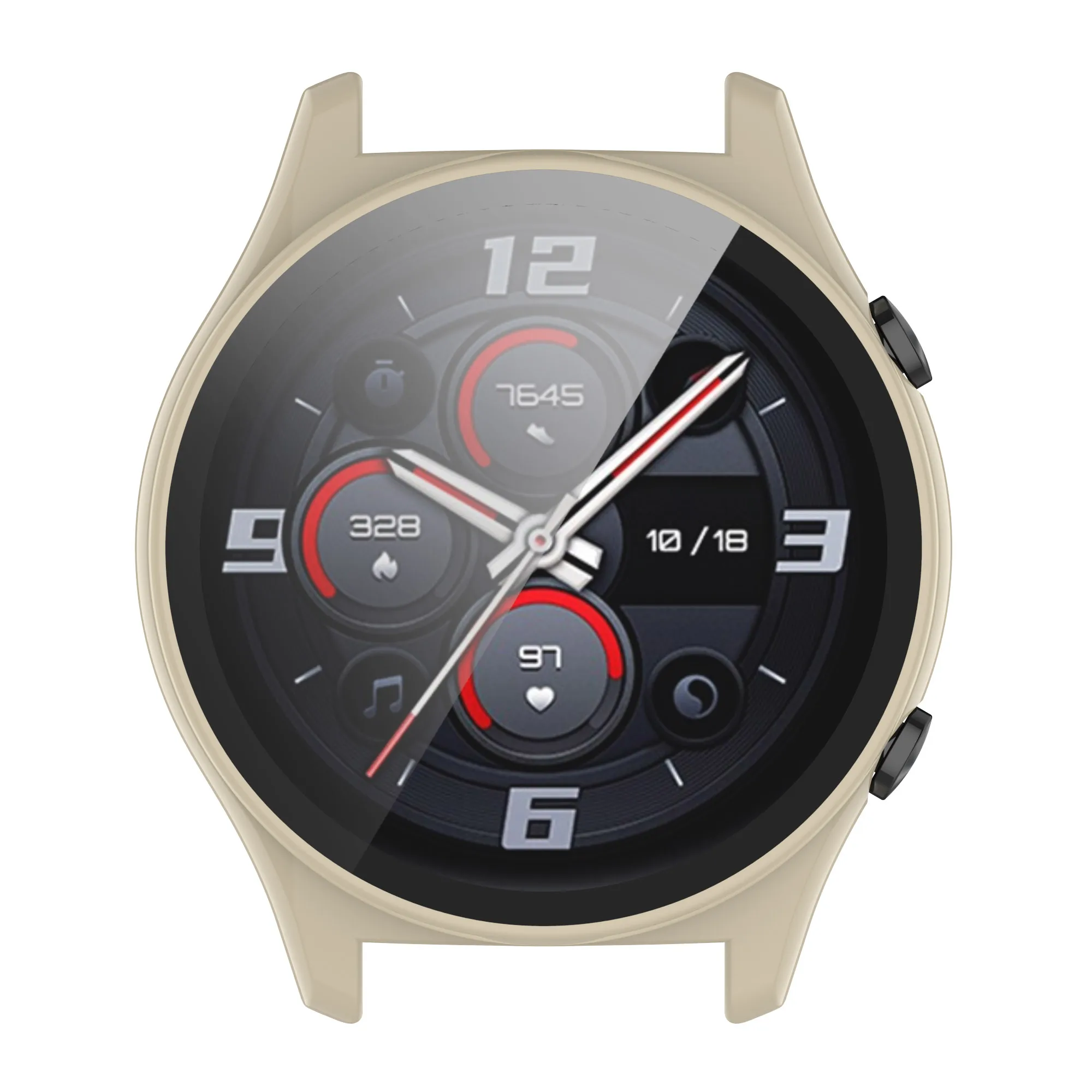 สำหรับนาฬิกา Honor เคส GS4กันกระแทกแบบเต็มหน้าจอ PC เคสแข็งกระจกเทมเปอร์คุณภาพสูง