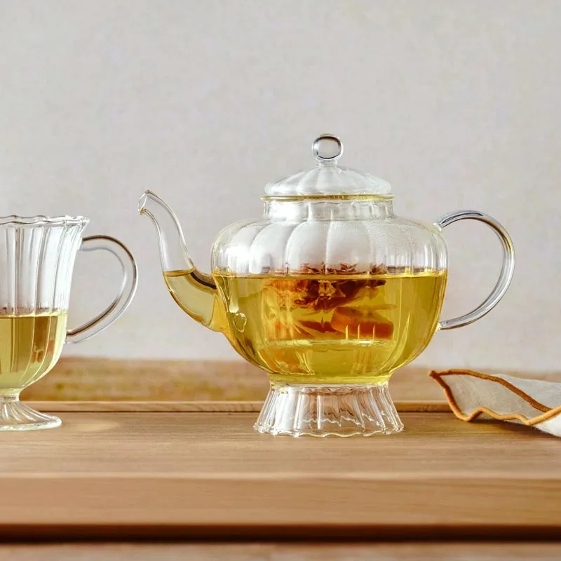 Heat Resistant Pot Tea Set Gift Glass pot with Stovetop Safe Coffee Chinese Accessories pot