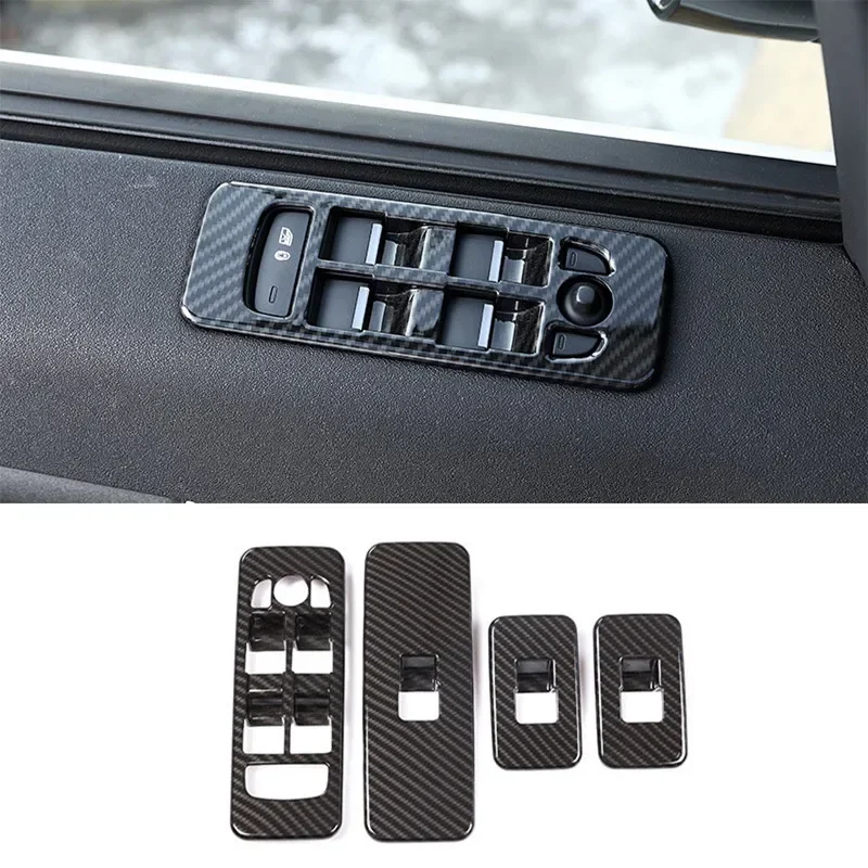 

Window Glass Lifting Buttons Frame Decoration Cover Trim 4Pcs For Land Rover Discovery Sport 2015-2018 Car Door Armrest Decals