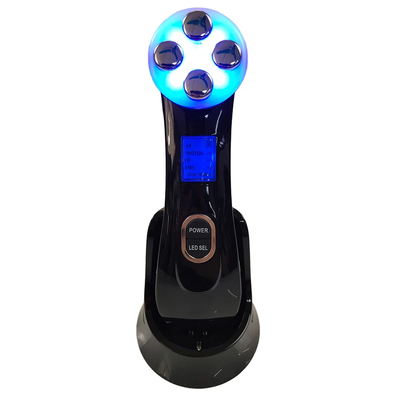 جهاز تجميل لإزالة تجاعيد حب الشباب ورفع الوجه عن طريق الفوتون LED جهاز RF & EMS لرفع الوجه بتردد راديو