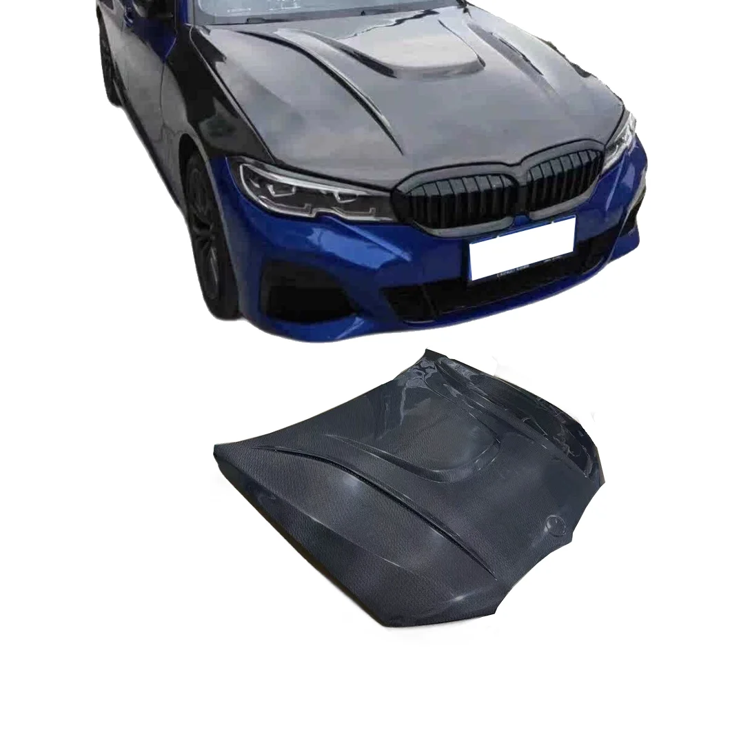 

HM Style Carbon Fiber Fibre Front Engine Bonnet Hood Bonnet for Bmw 3 Series G20 330I M340I M340 l 2019+，100% tested well