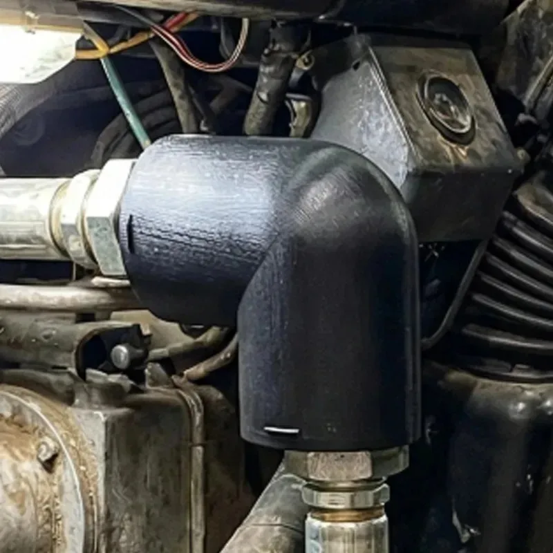 75/60 مللي متر البلاستيك L-شكل أنابيب الهواء الكوع منفذ موصل ل Webasto Eberspaecher الديزل وقوف السيارات سخان اكسسوارات #6