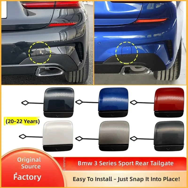 For BMW 3 Series G20 G28 M Sport 2020-2022 Rear Tow Hook Cover Trailer Eye Cap 51129448791
