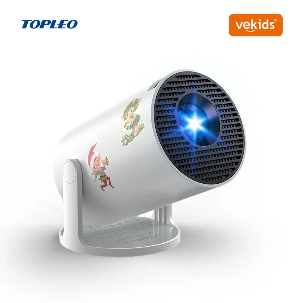 

In stock Topleo Auto 4K Mini LCD Projector Portable Smart Android 11 Home Theater for Kids LED Lamp Android Projector