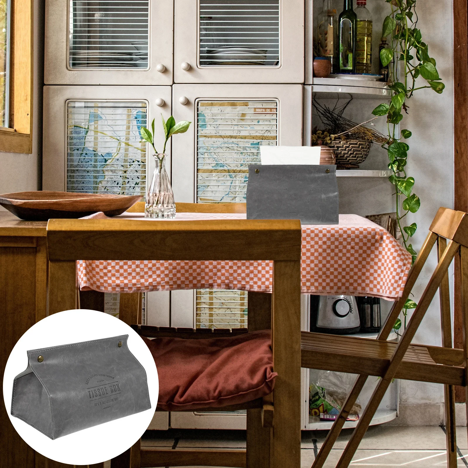 

1Pcs Simple Style Tissue Bag Elegant Napkin Box Modern Minimalist Tissue Holder for Office Hotel Room Decorative Use