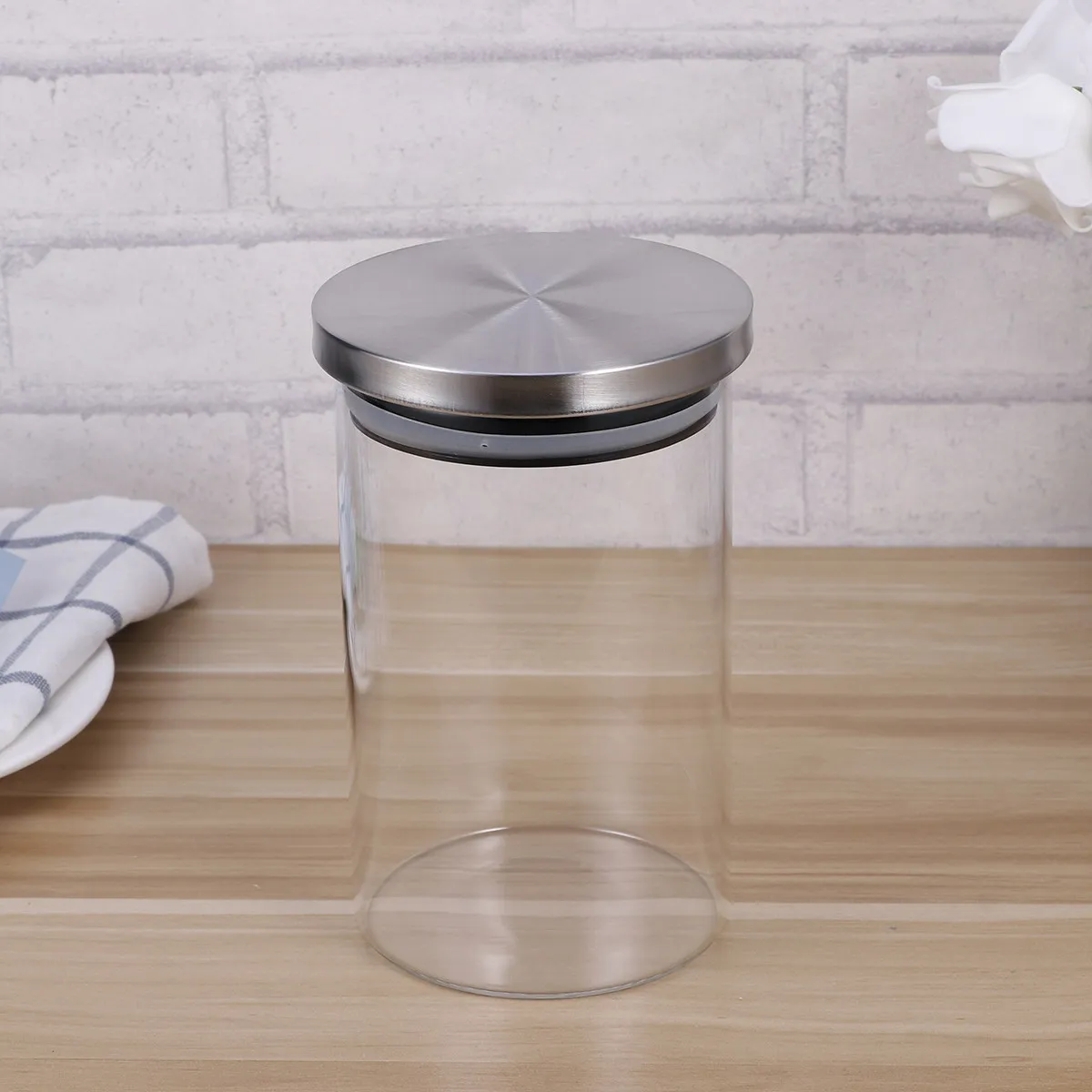 Jar Storage For Storage For Snacks Family Sealed Canister High Borosilicate Transparent Thick Airtight