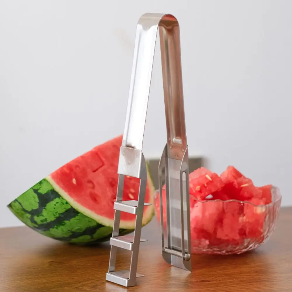 

304 Stainless Steel Watermelon Cube Cutter Anti-corrosion Rust-proof Watermelon Slicer Labor-saving Professional