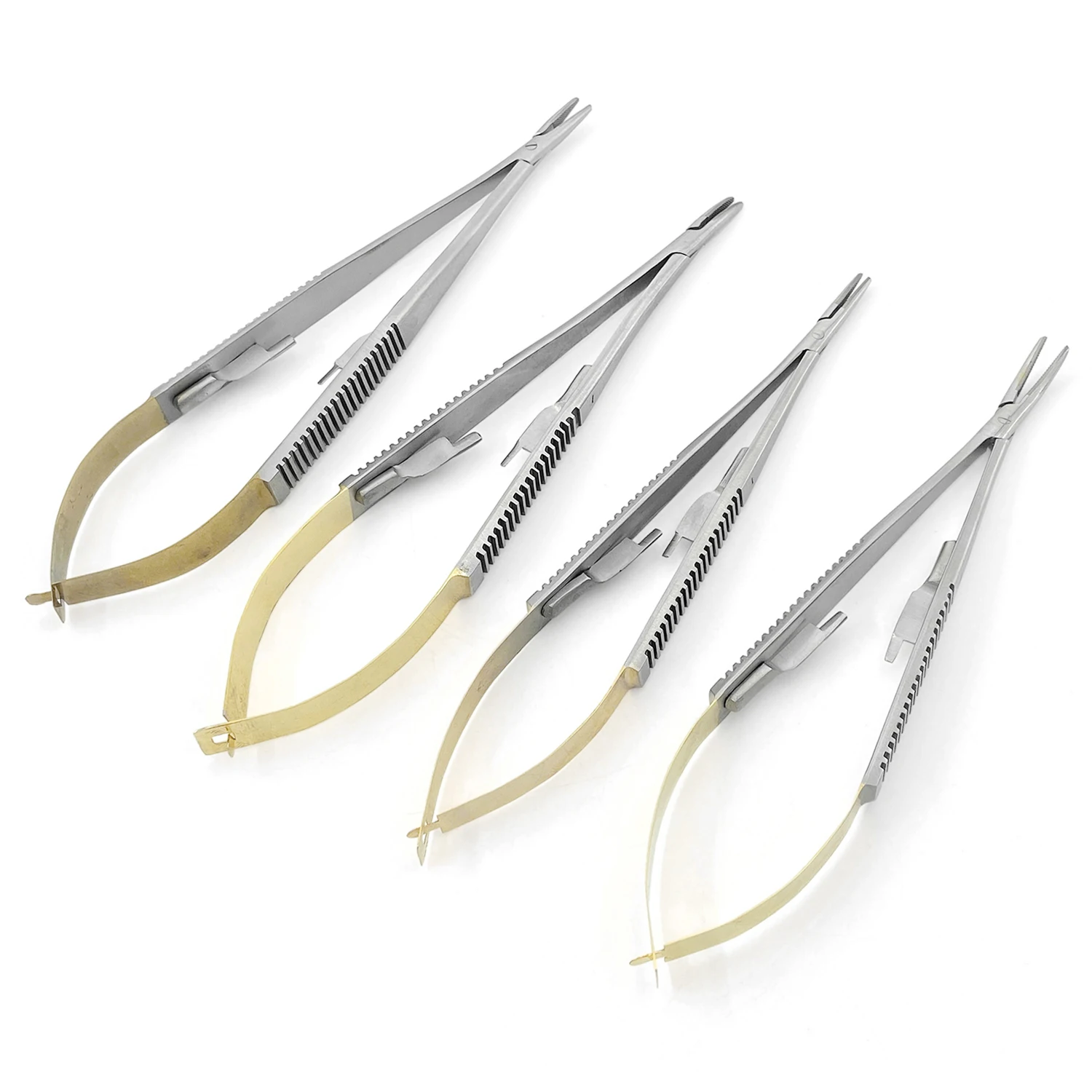 Stainless Steel Needle Holder 14/16cm Heavy Serrated Jaw Ophthalmic Surgical Instruments