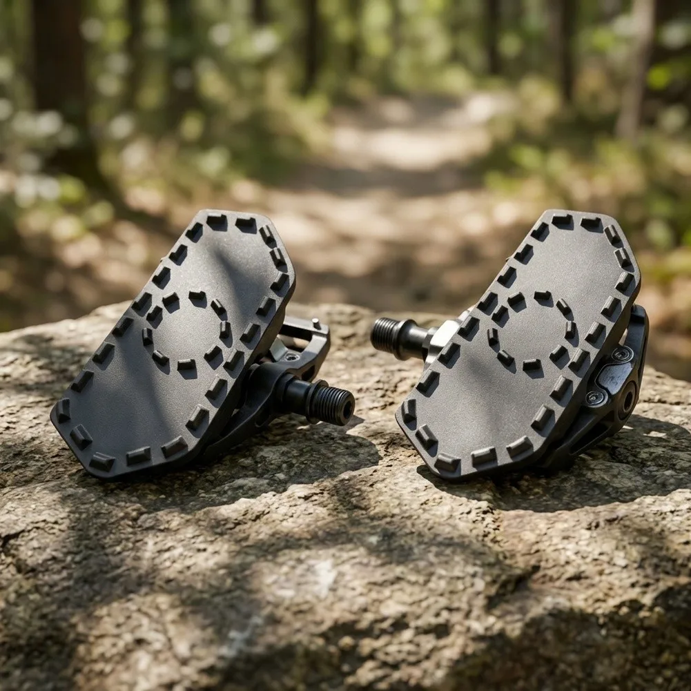 Flat Pedal Adapter for Wahoo For Speedplay Clipless Pedals Converts to Platform for Regular Shoe Compatibility
