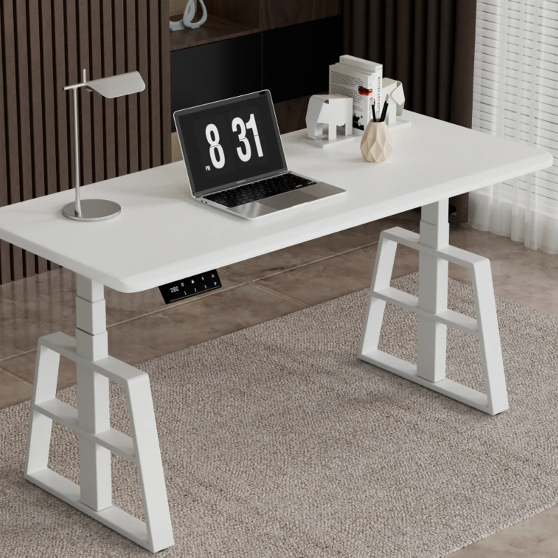 Intelligent electric lifting table frame, e-sports learning to write office lifting table legs