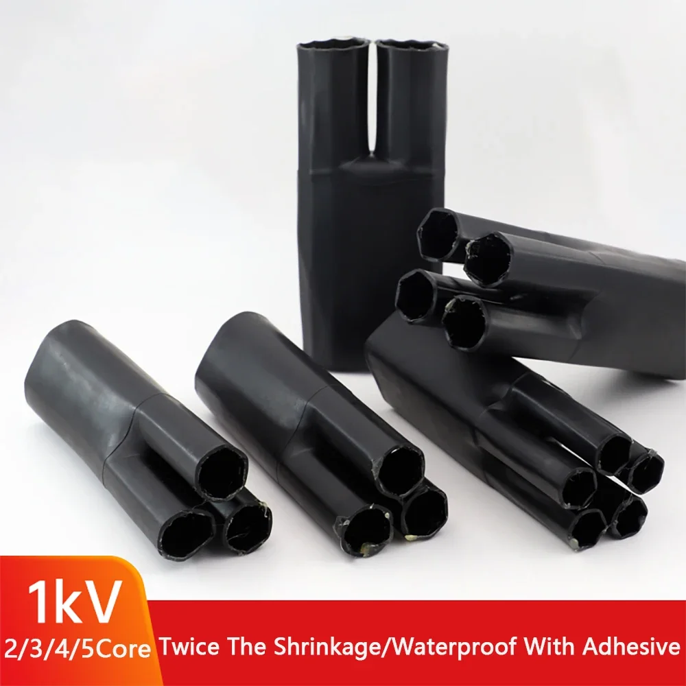 

2/3/4/5/Core Heat Shrink Wrap Tube With Glue Insulation Sleeve For Separate Branch Cable Splitter Waterproof Seal Wire Protector