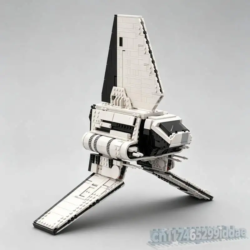 1401PCS Space Command Shuttle Building Blocks Model Futuristic Transport Vehicle DIY Assembly Creative Collection Display Gift