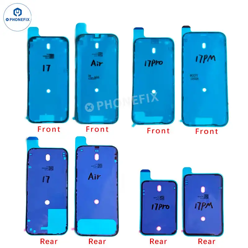 2 Pcs Top Quality Screen Waterproof Sticker For iPhone 17 16 15 14 13 11 12 Pro Max X LCD Screen Seal Tape Adhesive Glue Repair