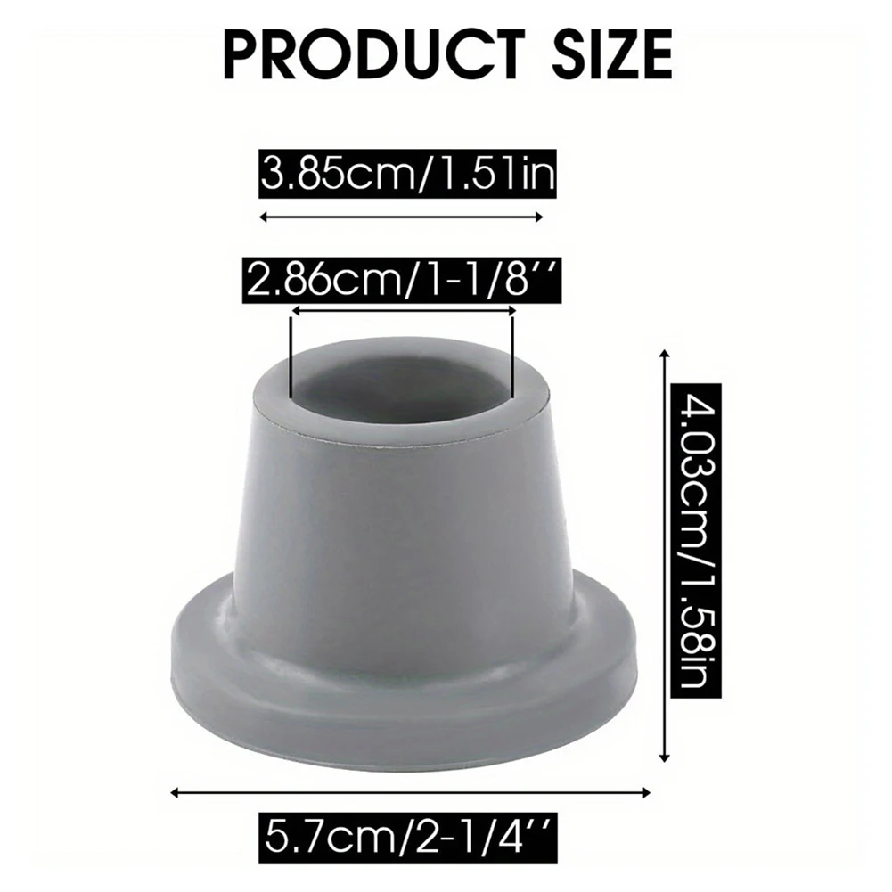 

Safety Chair Feet Non-Slip Pads Indoor Stability Diameter 60mm Adaptable Shower Chair Grips Rubber Pad 60mm Diameter