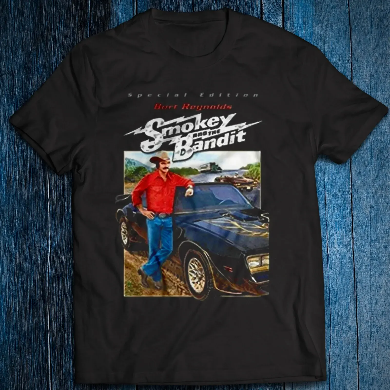 Burt Reynolds Smokey And The Bandit Classic Movie T-Shirt Trans Am Design