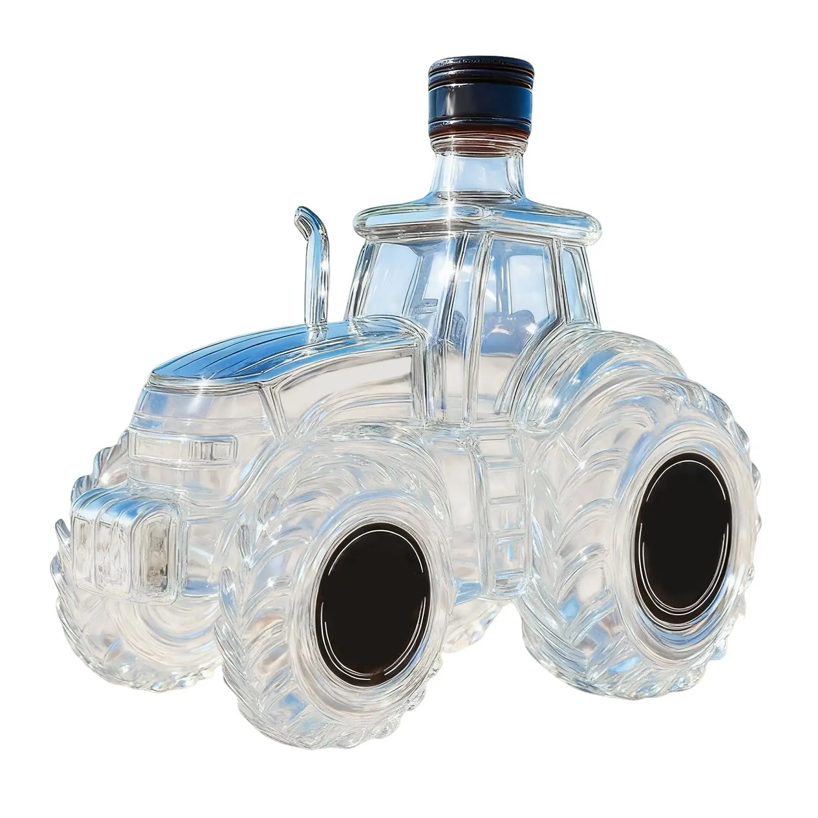 Botella de whisky de 300ml, dispensador de Alcohol con forma de Tractor, Vodka, dispensador de botellas de whisky para bebidas Bourbon, familia de bebidas