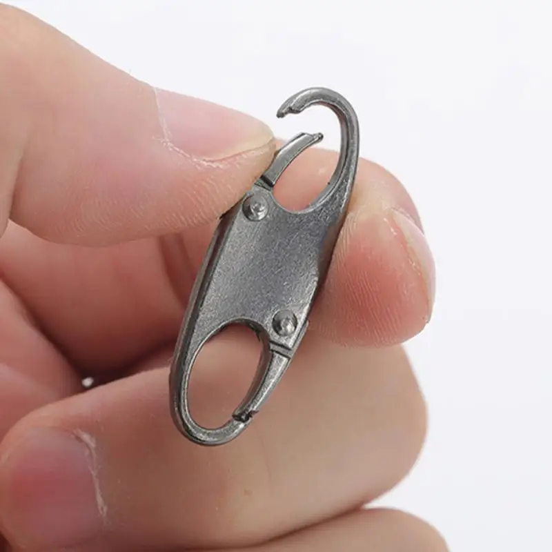 2 Stück Reißverschluss-Clips, Diebstahlschutz, Doppelöffnungs-Reißverschlüsse, Ersatz-Zipper-Verbinder, Reißverschluss-Schloss, Karabiner-Clips – Detail 7