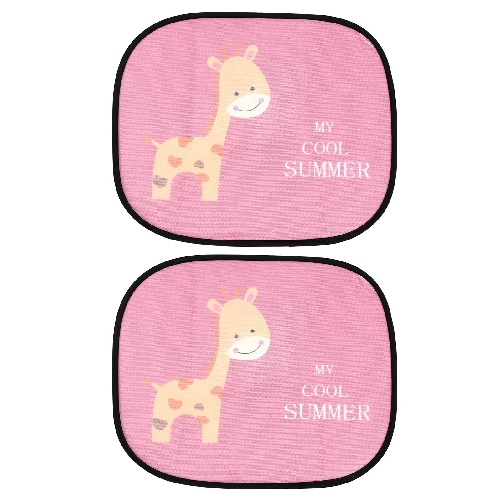 

2 шт. солнцезащитных шторок на боковые окна автомобиля, защита от УФ-излучения, мультяшный дизайн, статическое крепление, складные, не требуют хранения