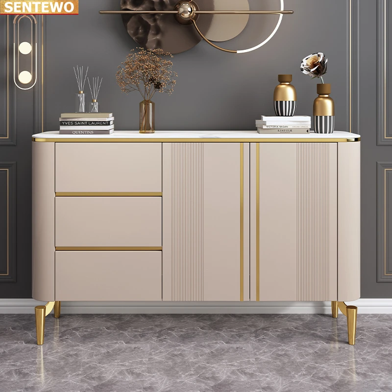 Kitchen Luxury Wooden Sideboard Locker Cabinet Aparador Cassettiera Drawer Mueble Auxiliares Cocina Living Dining Room Furniture