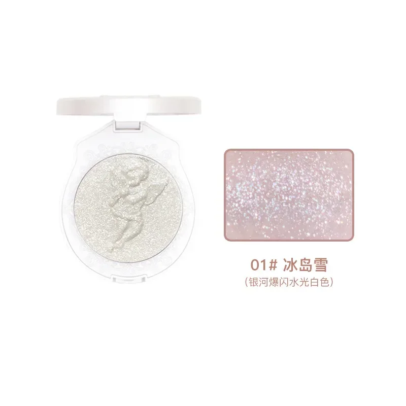 Angel High-gloss Diamond Powder Highlighter Brightening Nose Shadow Cosmetic Pearlescent Face  Iluminador Maquillaje