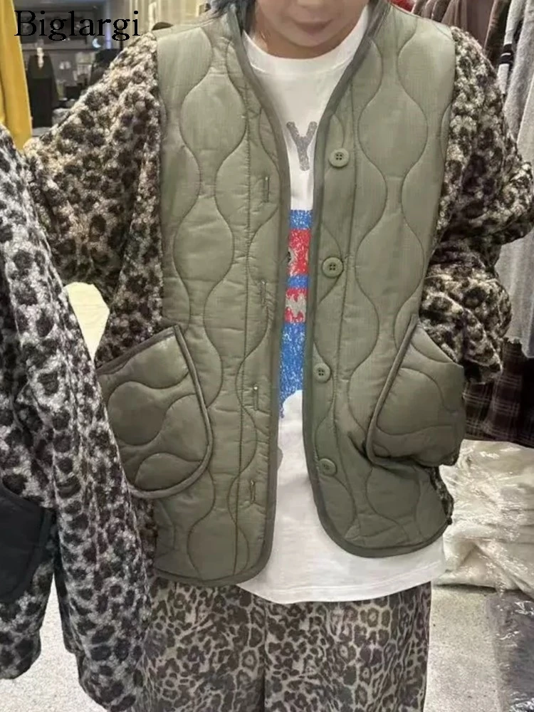 

Autumn Winter Padded Cotton Coat Women Leopard Print Furry Patchwork Fashion Irregular Ladies Jackets Korean Style Woman Coats
