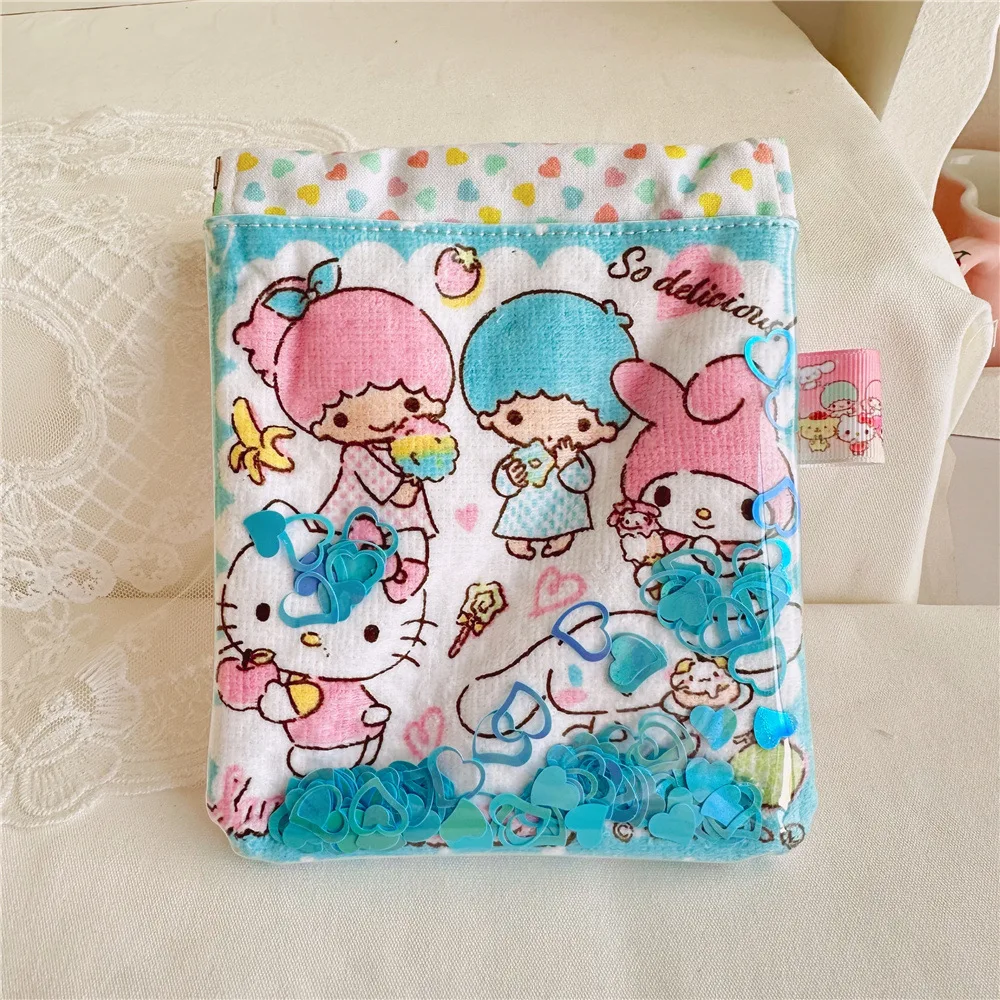 New Sanrio Hello Kitty Coin Purse Cartoon Cute Melody Kuromi Wallet Bag Travel Portable Women Change Coin Mini Storage Bag Pouch