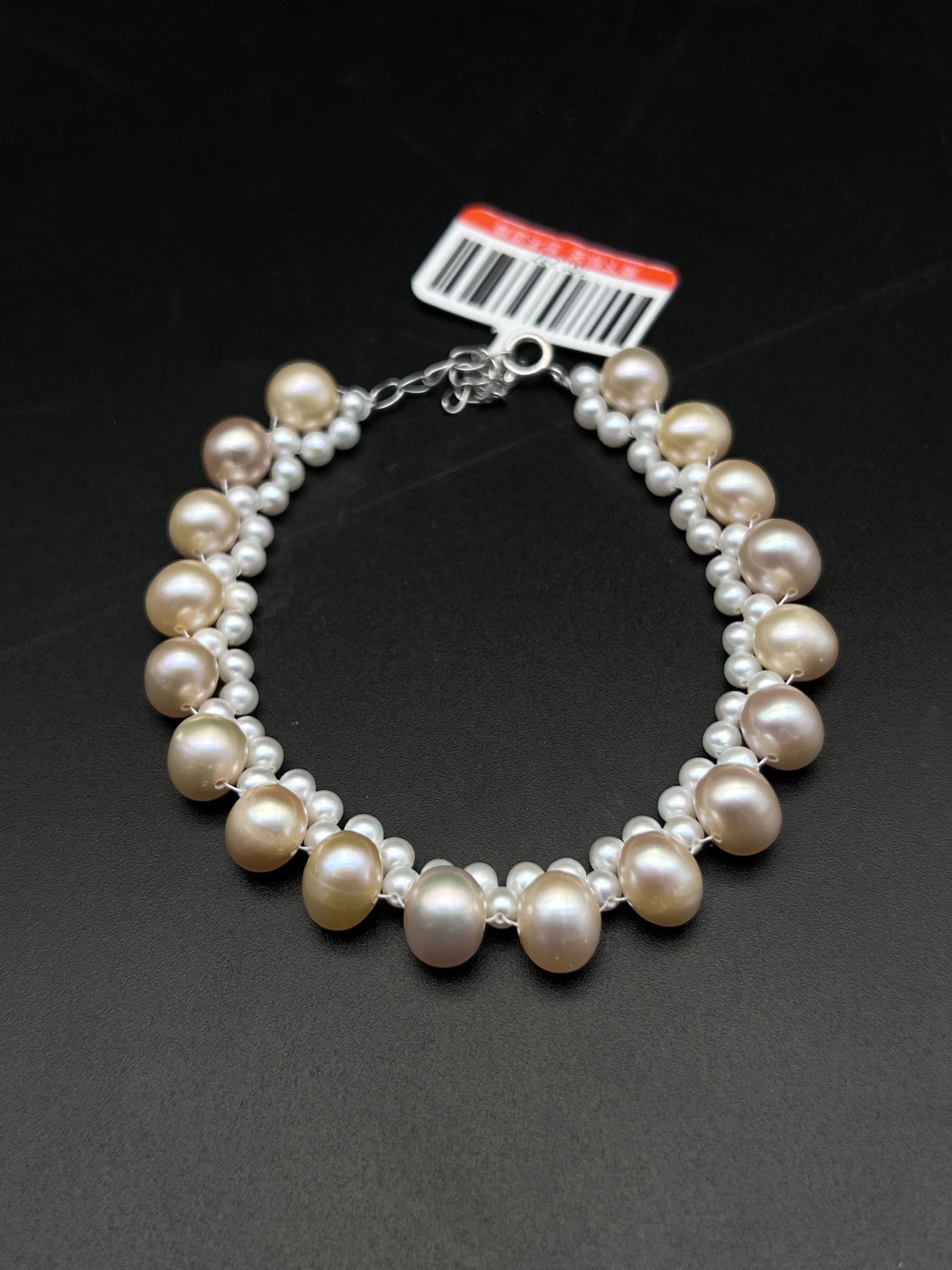 

Natural Freshwater Multicolor Pearl Cluster Bracelet Adjustable Chain Copper Alloy Women's Fashion Jewelry