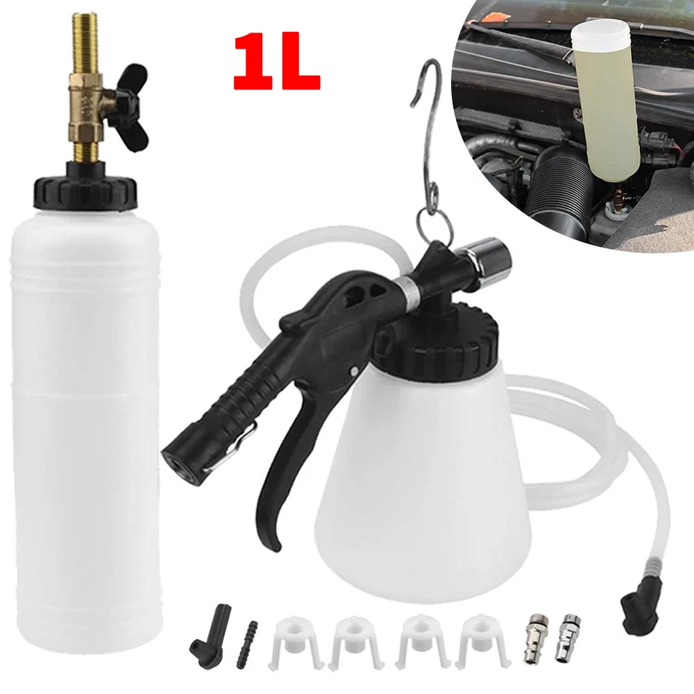 

Car Brake Fluid Jug Replacement Tool 1L 0.75L Car Brake Bleeder Pumping Fluid Pump Kit Oil Change Purge Tank Tubes for Car