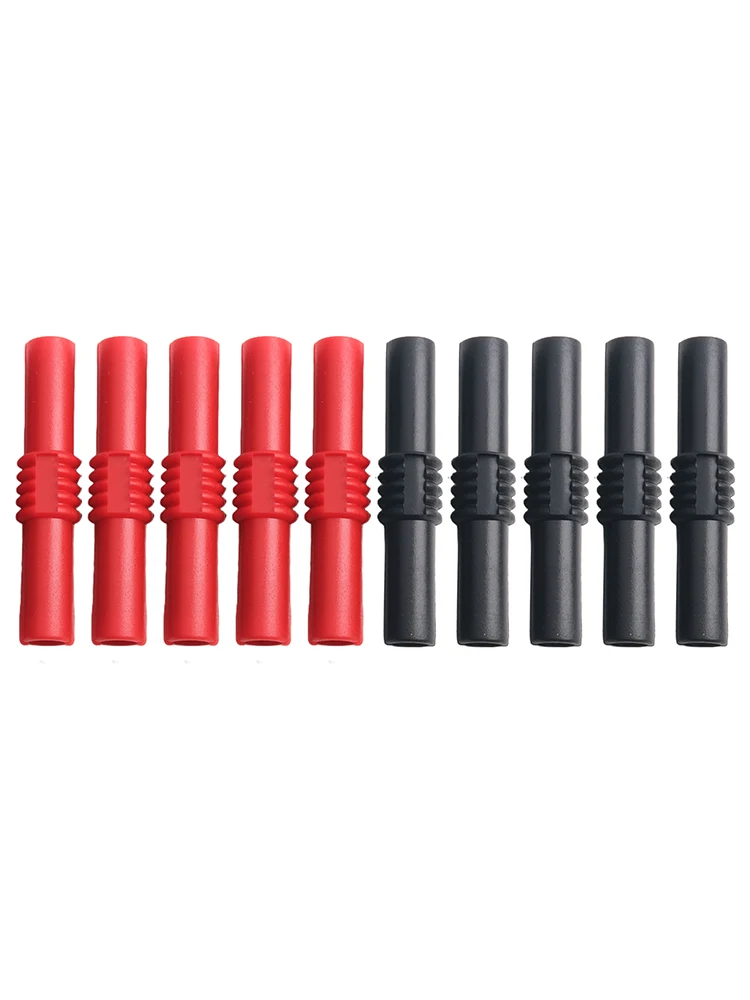 4mm Connector 4mm Banana Adapter Anti-electromagnetic Interference Nickel Plated Brass Rated Current 19A For Multimeters