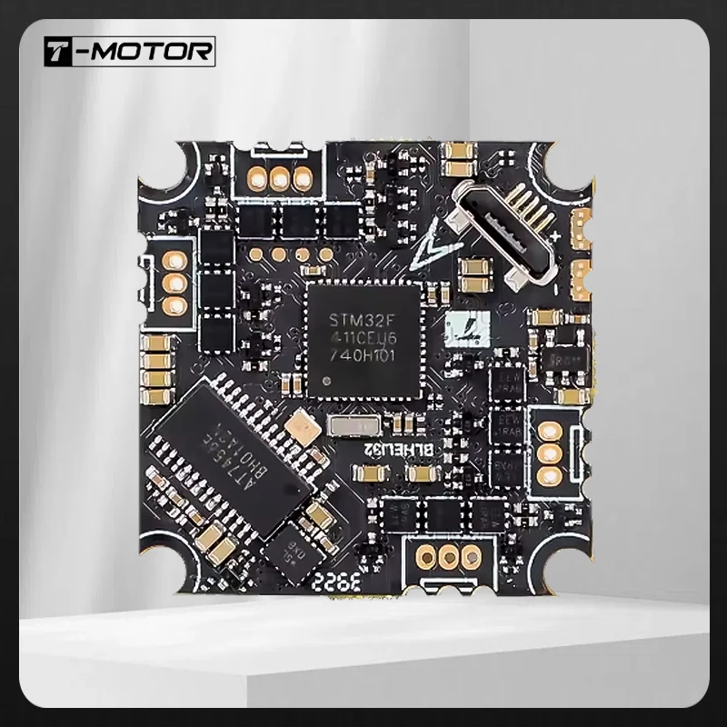 T-MOTOR F411 AIO 1S 13A BL32 ESC BMI270 ل T-MOTOR M0803 M0802 موتور ملحقات طائرة بدون طيار #1