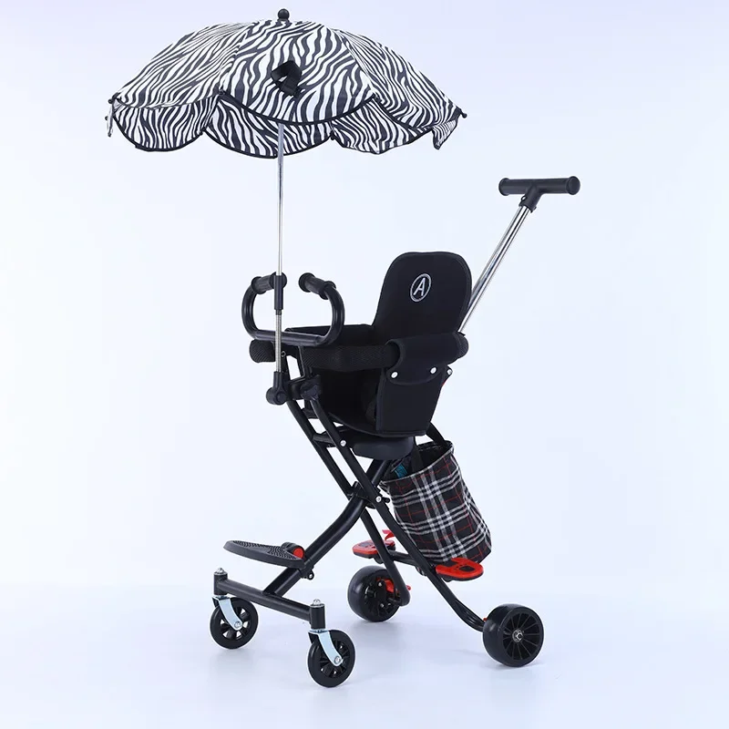 2-5 years old Baby Stroller delivery free ultra light folding can sit Children Trolley High Landscape