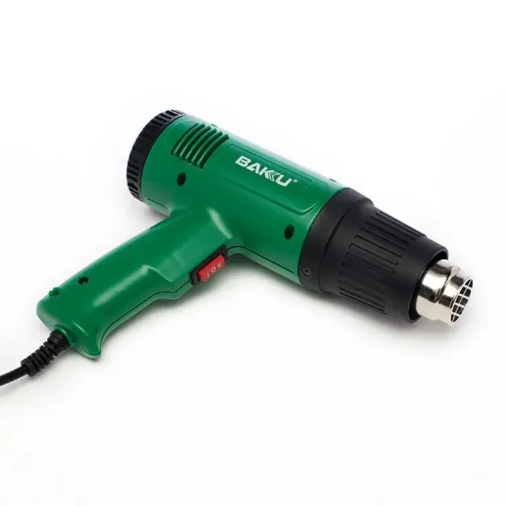 BAKU Heat Gun Dual Temperature Electronic Hot Air Gun, Heavy Duty Electric Power Tool for Mobile Phone Repair Desoldering