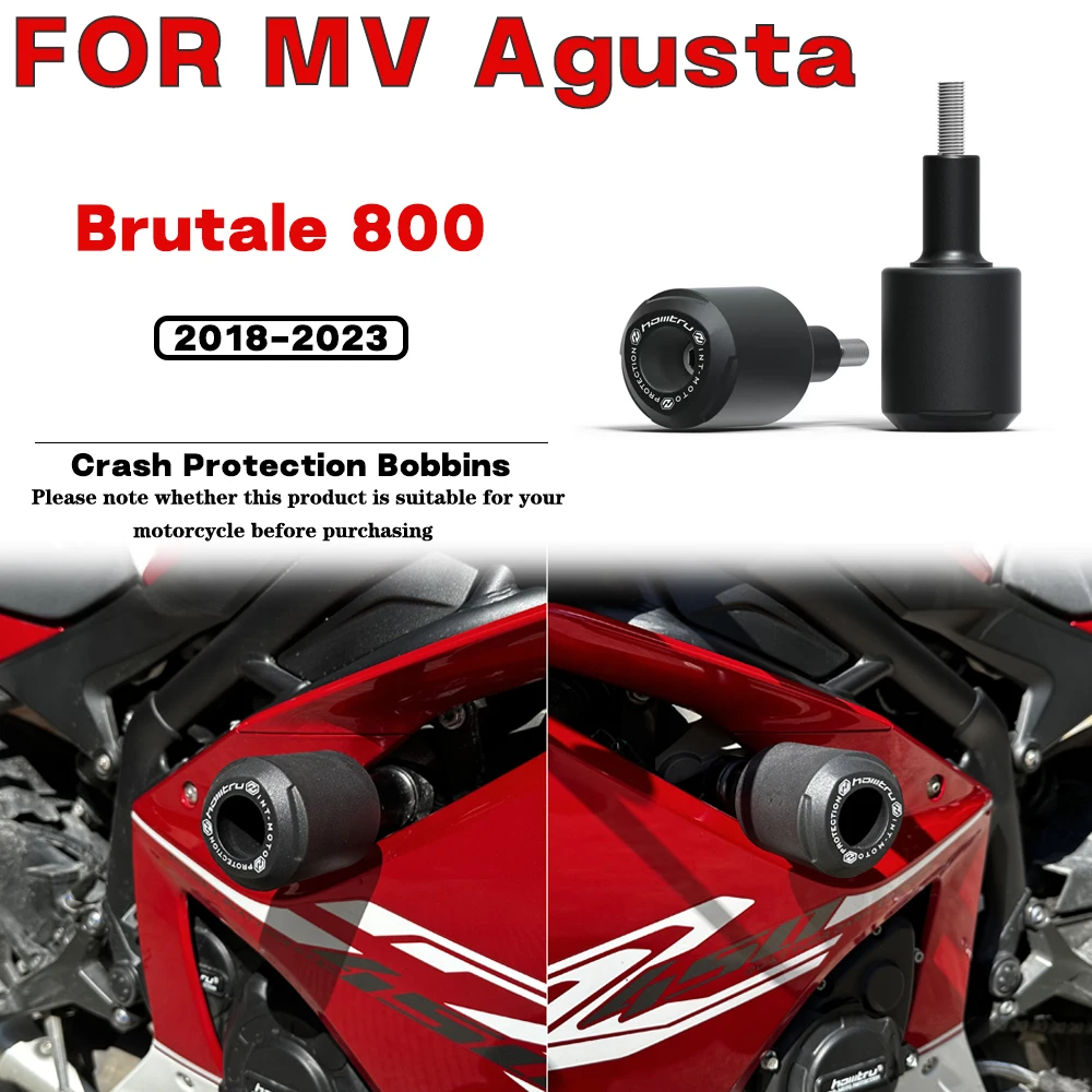 

For MV Agusta Brutale 800 RR RC 2018-2023 Motorcycle Frame Crash Protection Sliders Falling Protector Kit Engine Protect Bobbins