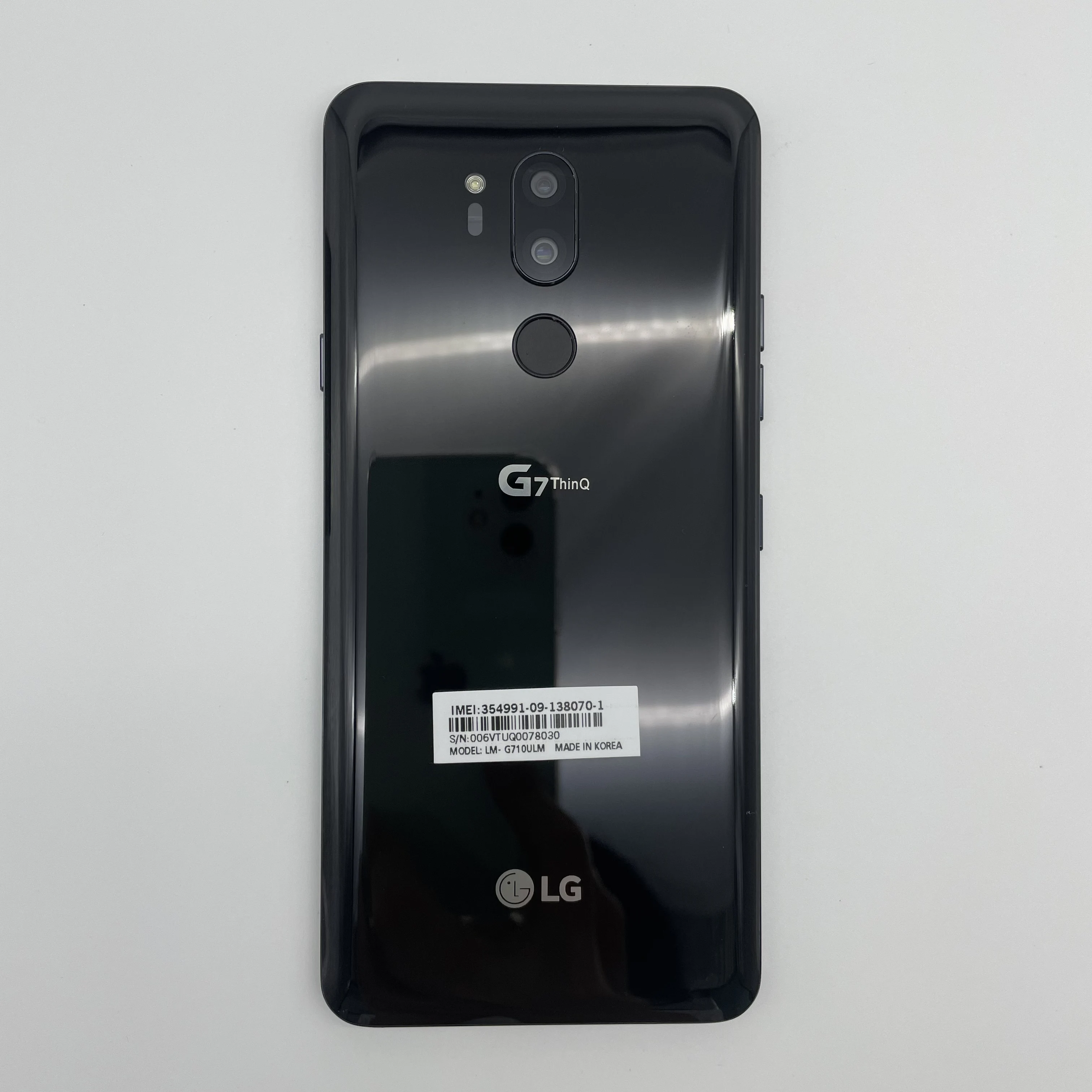 مفتوح الأصلي LG G7 ThinQ 64GB 4GB RAM، 128GB 6GB RAM بصمة الإصبع واي فاي 6.1 بوصة 16MP أندرويد