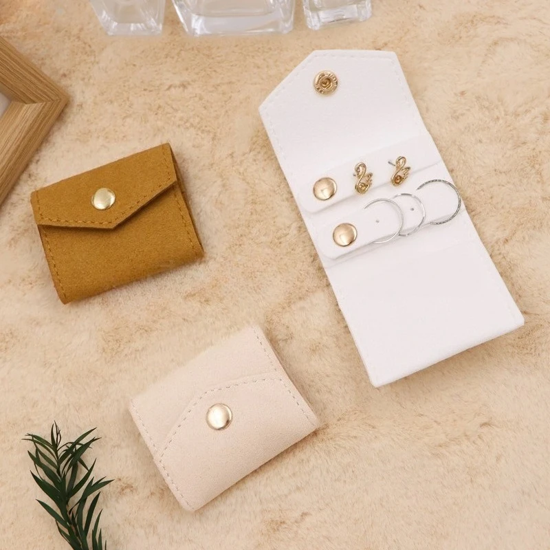 بقعة ستوكات الجلود لينة المحمولة المألوف مجوهرات صغيرة RollBag أقراط خواتم أقراط القلائد حقيبة تخزين العناصر الصغيرة