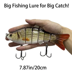 20cm/7.87inch 114g 6-Segment Sinking Swimbait Crankbait - The Ultimate Fishing Lure for Big Catch!