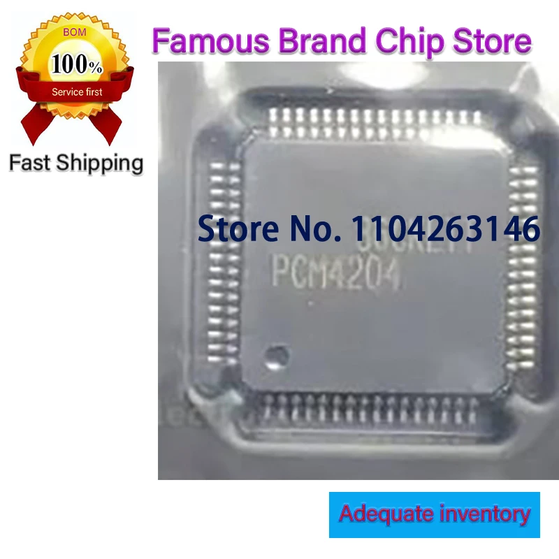PCM4204PAPR PCM4204 HTQFP-64 New and Original 5pcs