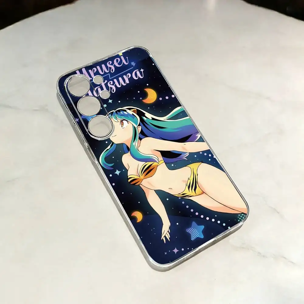 LUM Anime U-Urusei Y-Yatsura  Clear Hard Phone Case For Samsung S25,24,23,22,30,21,10,9,Ultra,Plus Transparent Cover
